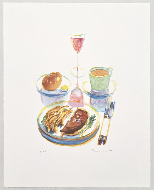 Wayne Thiebaud, Trucker's Supper, Lithograph