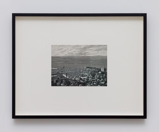 Judgement, 2025
Collage
6 1/2 &amp;times; 8 7/8 inches (16.5 &amp;times; 22.5 cm)
Framed:&amp;nbsp;16 1/2 &amp;times; 21 1/8 &amp;times; 1 1/2 inches (41.9 &amp;times; 53.7 &amp;times; 3.8 cm)

&amp;nbsp;