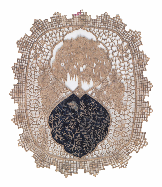 if I had a little zoo: Bruce, a willow tree,and some fresh-water plants, 2015

Ink, graphite and cut-outs on deli bag paper

4 7/8 x 4 inches