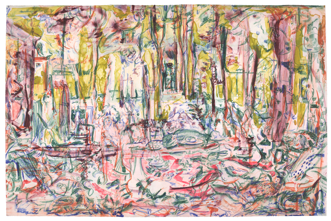 Cecily Brown, The Five Senses red yellow blue, 2026