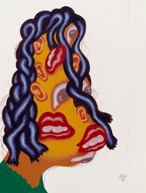 Peter Saul

&amp;quot;Untitled&amp;quot;, 2023

Acrylic, colored pencil on paper

30 1/4 x 22 3/4 inches

77 x 58 cm

SAUZ 2023/003