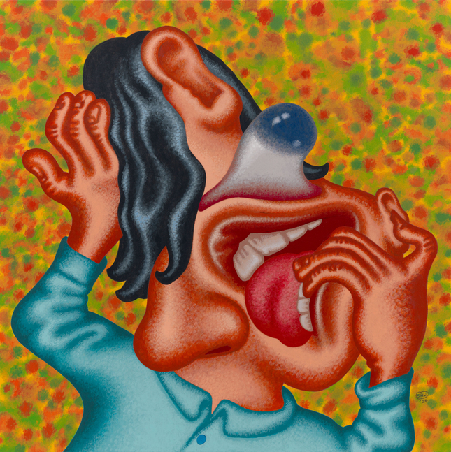Peter Saul
&amp;ldquo;Wrong Man&amp;rdquo;, 2024

Acrylic on canvas

60 x 60 inches

152.5 x 152.5 cm

SAU 2024/005