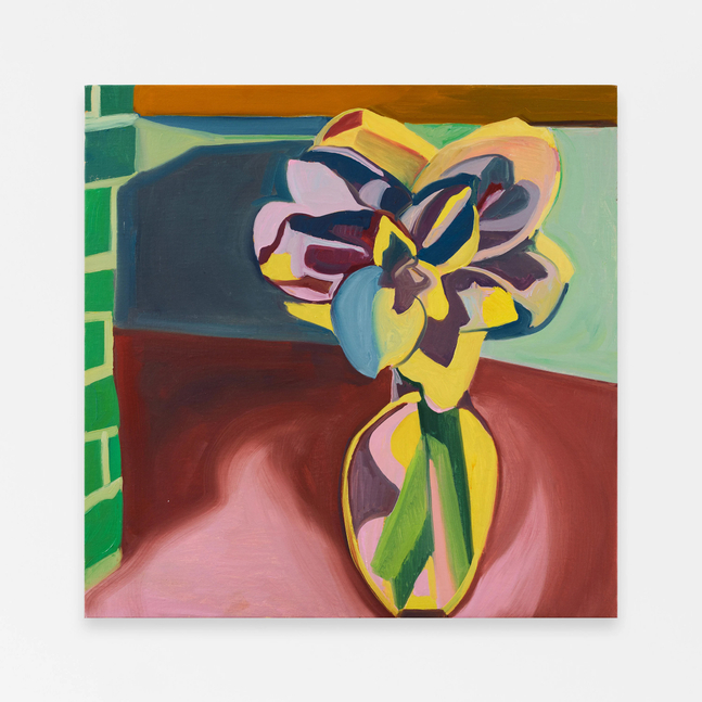 Aliza Nisenbaum
Green Bricks, 2025
Oil on linen
16 x 16 inches (40.6 x 40.6 cm)