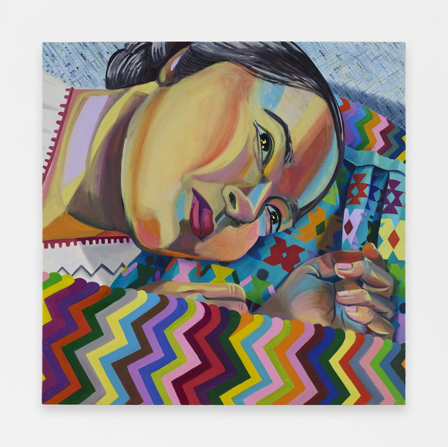 Aliza Nisenbaum
Huipil, 2026
Oil on linen
24 x 24 inches (61 x 61 cm)