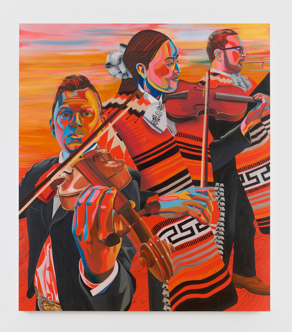 Aliza Nisenbaum
Serenata en Rojo, 2024
Oil on linen
66 x 57 inches (167.6 x 144.8 cm)