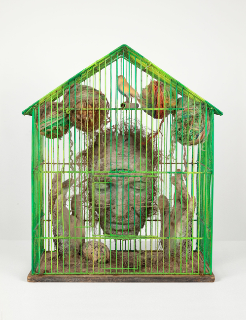 Tetsumi Kudo, Portrait of the Artist, Buddha in Paris (Meditation enter future program et memoire enregisttree)(Portrait of the Artist, Buddha in Paris [Meditation between the programmed future and recorded memory]), 1976