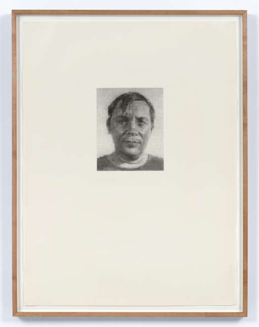 Chuck Close

Jack, 1974

Ink and graphite on paper

29 3/4 x 22 1/2 inches