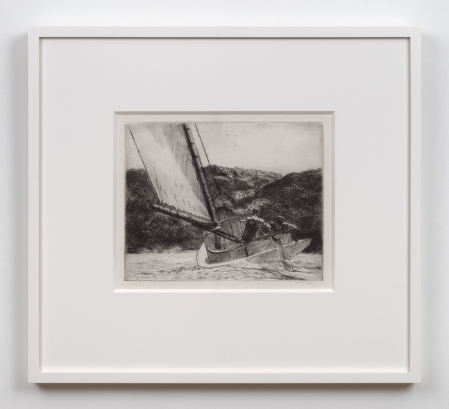 Edward Hopper

The Cat Boat, 1922

Etching on Umbria Italia paper

7 7/8 x 9 7/8 inches, image

13 1/2 x 16 inches, sheet