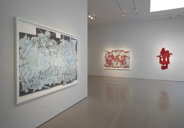 Installation view of Bo Joseph | Feeding the Beast at McClain Gallery, September 2020