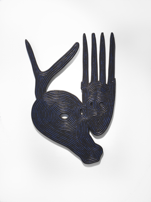 Bo Joseph  Catching Ghosts: Shadow Aspects, 2020 casein and acrylic on resin, fiberglass and foam 48 x 33 1/8 x 1 1/2 inches signed, titled and dated 7/2/20 on reverse $16,000