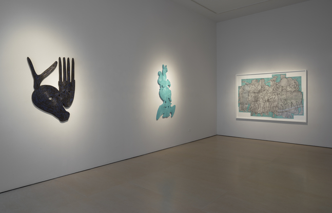 Installation view of Bo Joseph | Feeding the Beast at McClain Gallery, September 2020