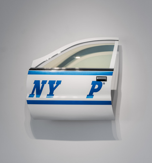 Jonathan Seliger Caprice, 2011 automotive enamel on bronze, chrome plated bronze, glass 48 x 54 x 12 inches Edition 1 of 8