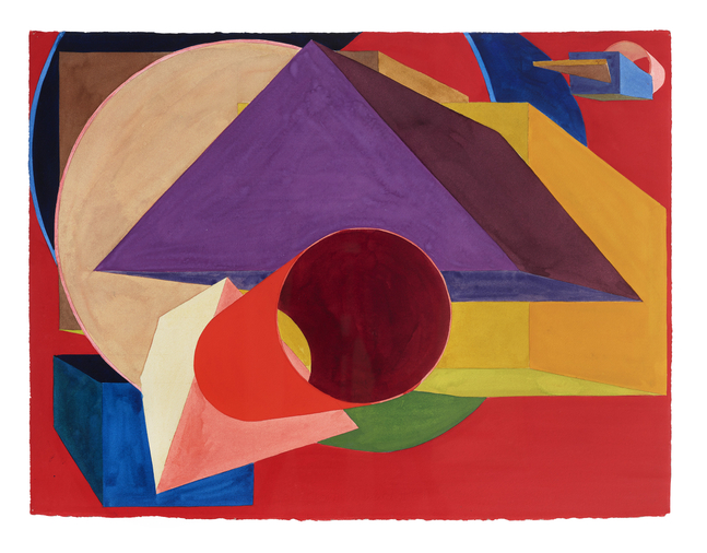 Al Held Hudson 12, 1989 watercolor on paper 22 1/2 x 27 3/4 inches