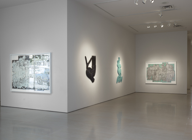 Installation view of&amp;nbsp;Bo Joseph | Feeding the Beast&amp;nbsp;at McClain Gallery,&amp;nbsp;September 2020