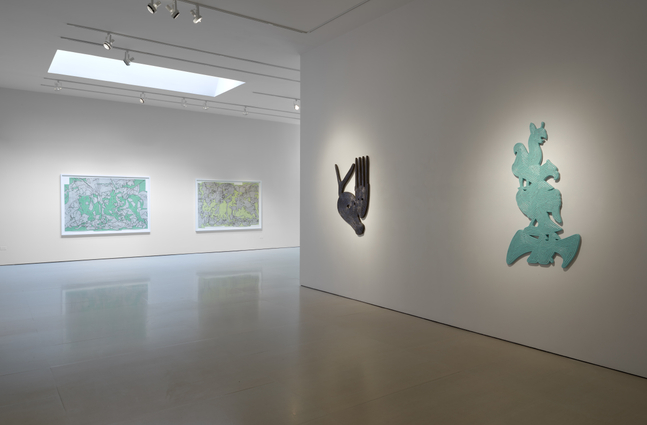 Installation view of Bo Joseph | Feeding the Beast at McClain Gallery, September 2020