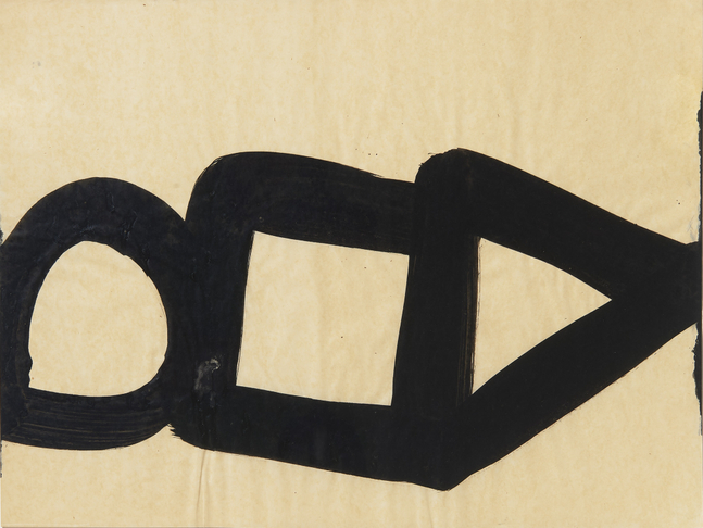 Al Held 60-101, 1960 India ink on paper paper: 18 x 23 3/4 inches frame: 21 1/2 x 27 1/4 x 1 5/8 inches