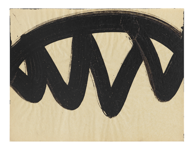 Al Held 60-8, 1960 India ink on paper 18 x 23 3/4 inches