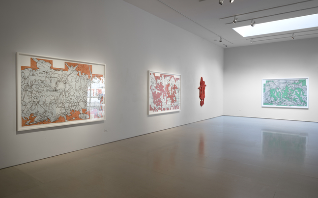 Installation view of&amp;nbsp;Bo Joseph | Feeding the Beast&amp;nbsp;at McClain Gallery,&amp;nbsp;September 2020