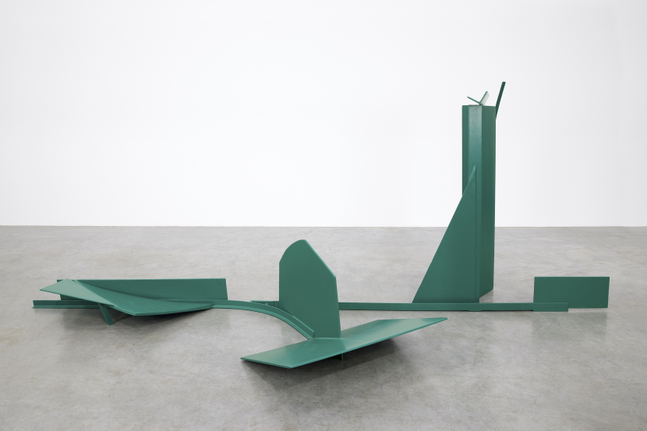 ANTHONY CARO (1924-2013)

Larry&amp;#39;s Land

1970

Steel, painted green

67 x 236 x 120 inches
170.2 x 599.4 x 304.8 cm
