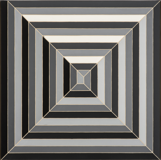 FRANK STELLA (1936-2024)

Cinema de Pepsi Sketch II (Black)

1966

Fluorescent alkyd on canvas

69 x 69 inches
175.3 x 175.3cm
