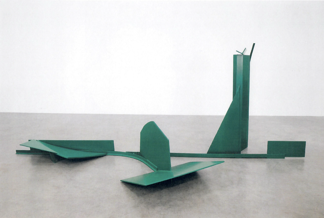ANTHONY CARO (1924-2013)

Larry&amp;#39;s Land

1970

Steel, painted green

67 x 236 x 120 inches
170.2 x 599.4 x 304.8 cm