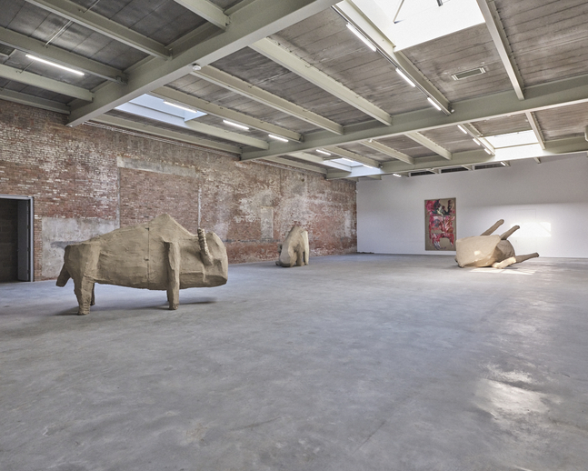 installation view of duane linklater: 12 + 2,&amp;nbsp;dia chelsea, new york, 2025.
photo: zach hyman