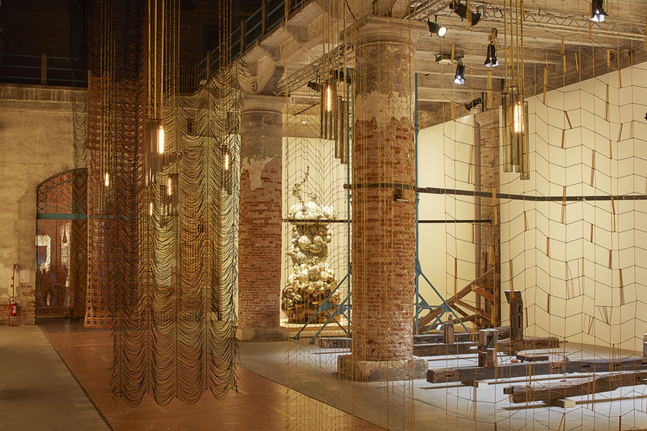 installation view of leonor antunes in 57th venice biennia: viva arte viva, italy, 2017. photo: nick ash


&amp;nbsp;
