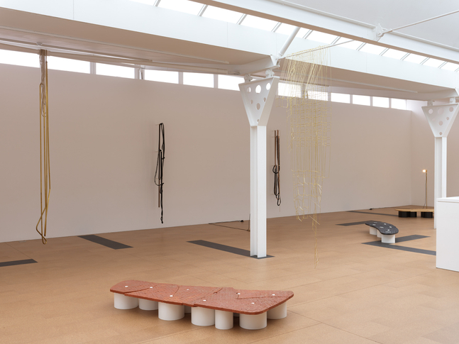 installation view leonor antunes: the apparent length of a floor area, fruitmarket, edinburgh, 2023. courtesy of fruitmarket


&amp;nbsp;
