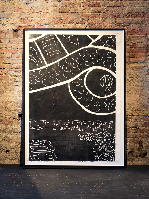 mariana castillo deball
calendar fall away 46, 2022
woodcut print on konzo and abaca, handmade paper
181 x 124 cm (71.26 x 48.82 in)


&amp;nbsp;
