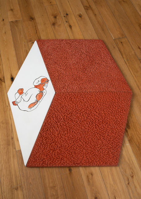 mariana castillo deball
there are two sides to the beginning, 2018
concrete tiles, watercolor and ink
38 &amp;times; 45 cm (14.96 x 17.72 in)


&amp;nbsp;
