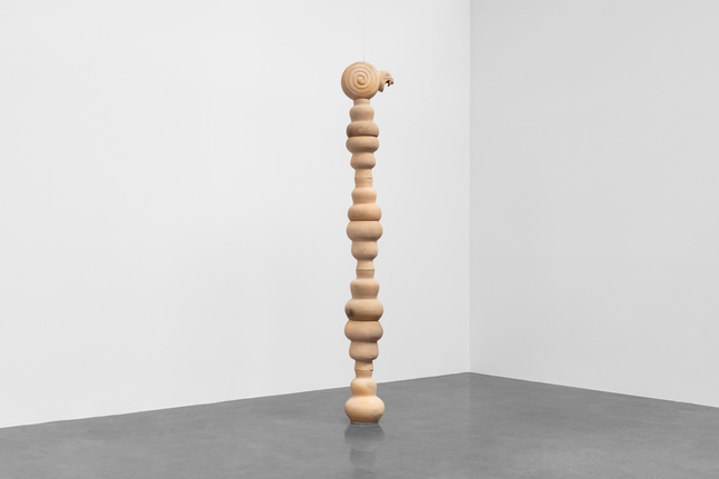 mariana castillo deball
&amp;iquest;qui&amp;eacute;n medir&amp;aacute; el espacio, qui&amp;eacute;n me dir&amp;aacute; el momento?, 8 (columna curvas viborita) 2021, 2021
low temperature co-fired ceramic (clay from atzompa, oaxaca), metallic structure (16 pieces)
215 x 50 x 50 cm (84.65 x 19.69 x 19.69 in)