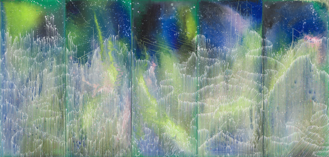 Lowlands, 2026 signed and dated '2026' on verso Acrylic on panel 72 x 150 inches