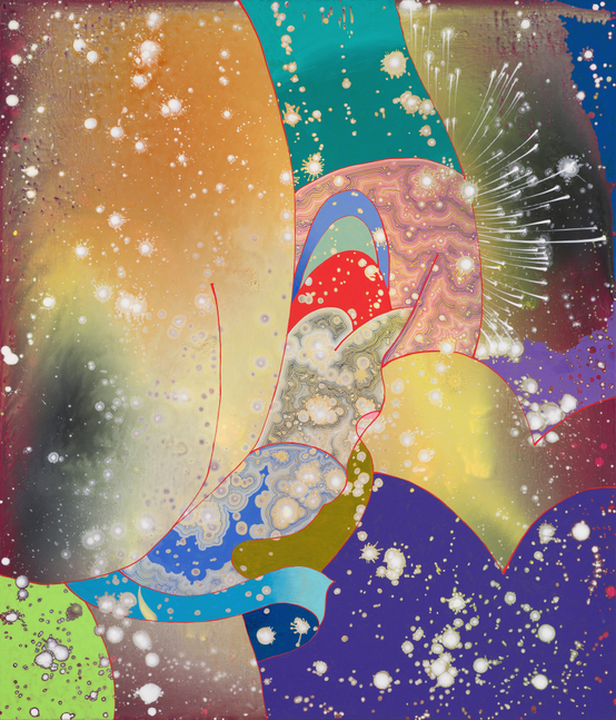 One Way, 2025 Acrylic on linen 42 x 36 inches