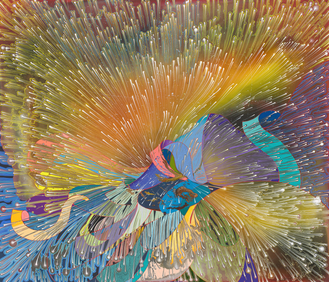 Rayo X, 2026 Acrylic on linen 60 x 70 inches