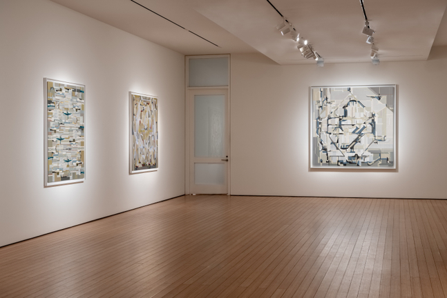 James Kennedy
Gallery View, 2025
acrylic polymer on incised eucalyptus masonite