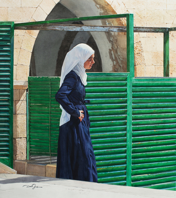 Rance Jones, Assertion, 2023, watercolor on paper, 25 x 22 inches