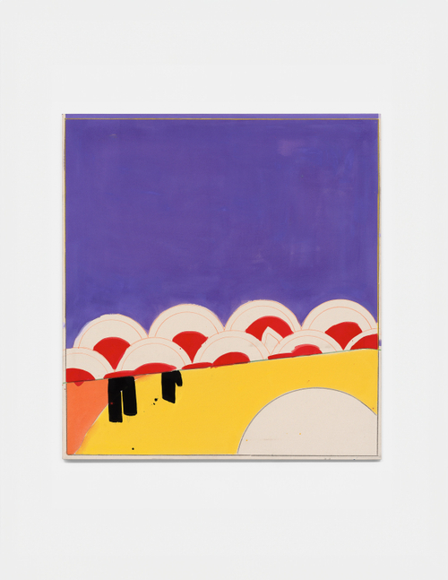 Halved Fish (Boys Day), 2018
Acrylic and pencil on canvas
52 1/2 x 48 3/8 inches (133 x 123 cm)