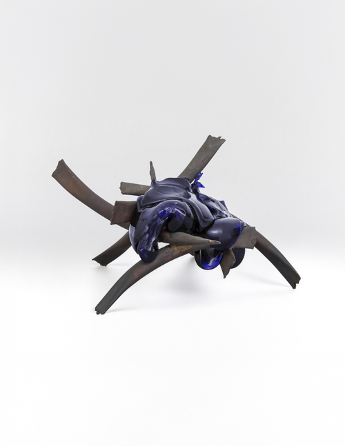 Untitled, c. 1968
Copper and glass
12 1/2 x 13 x 11 1/4 inches (31.8 x 33 x 28.6 cm)