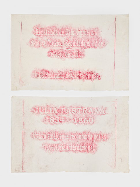 Etching of Julia Pastrana's grave