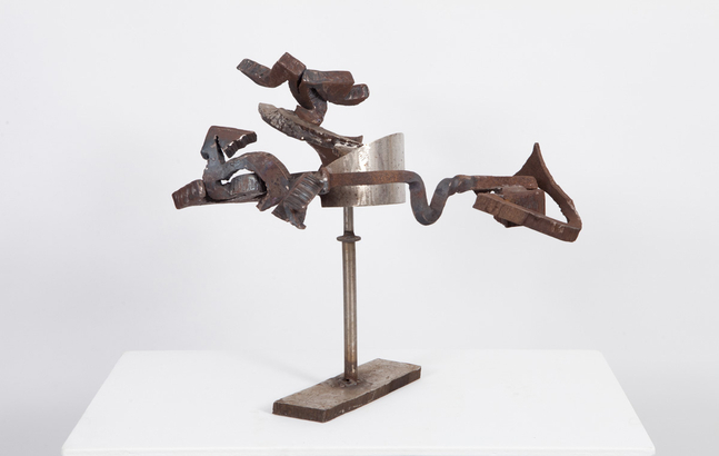 Mark di Suvero  Cloud Walker, 2013  steel, stainless steel  20 x 23 x 16 in. (50.8 x 58.4 x 40.6 cm)