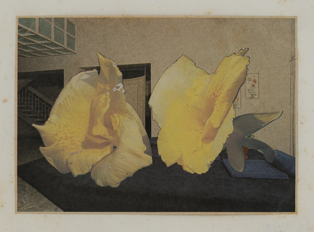 From the series Mild Terrors II
1991&amp;ndash;96
Collage from print media on A4 sheet