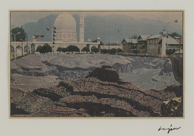 From the series Mild Terrors II
1991&amp;ndash;96
Collage from print media on A4 sheet