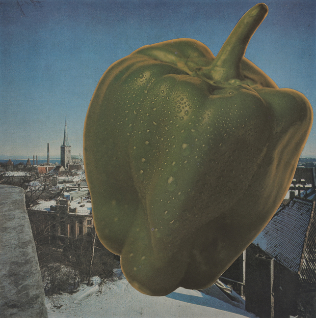 Poster
Paint, collage from print media, undated
27.9 x 25.3 cm / 11 x 10 in