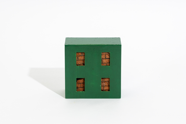From the series Table Top Sculptures
Early 1990s
Brick, MDF board, oil paint
10 x 10 x 5 cm / 3.9 x 3.9 x 1.9 in