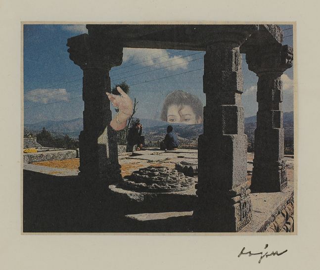 From the series Mild Terrors II
1991&amp;ndash;96
Collage from print media on A4 sheet