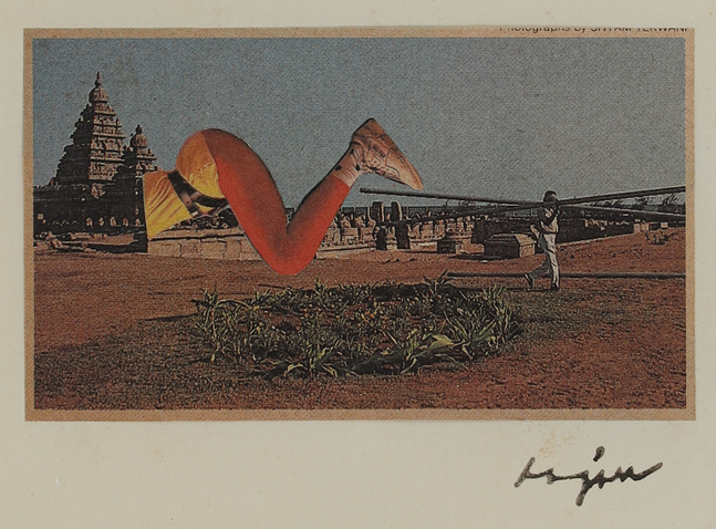 From the series Mild Terrors II
1991&amp;ndash;96
Collage from print media on A4 sheet