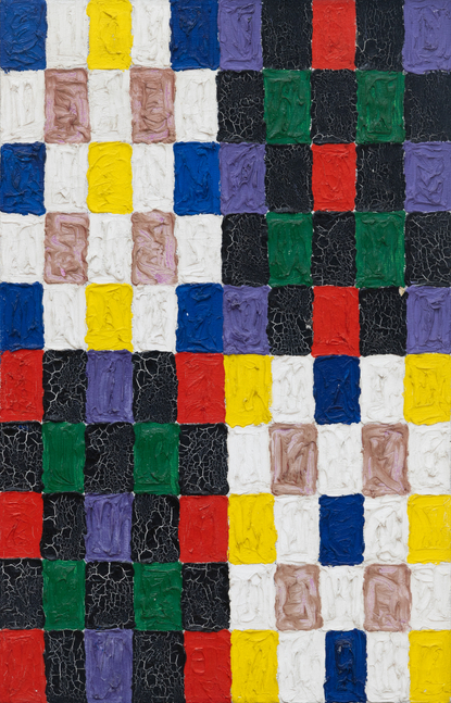 Alfred Jensen

Mexican Cycle, 1959

oil on canvas

28 x 18 in.
71.1 x 45.7 cm.

(AJ003)