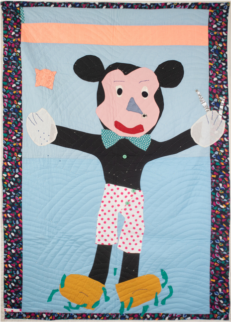 Yvonne Wells
Mickey Mouse, 1992
Assorted fabrics
75 x 53 in