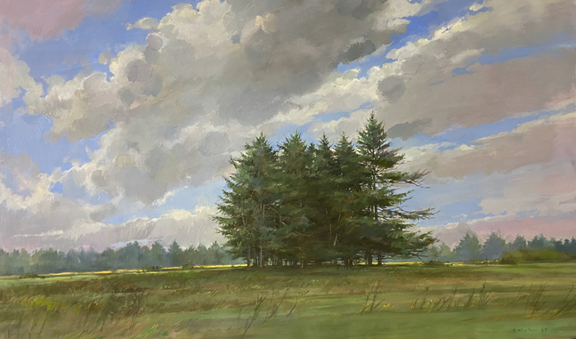 Pines  32″ x 52″  Oil On Canvas
