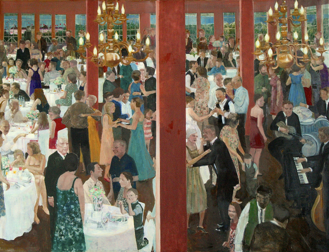 Of Weddings Before The War  47" x 62"  Oil On Canvas